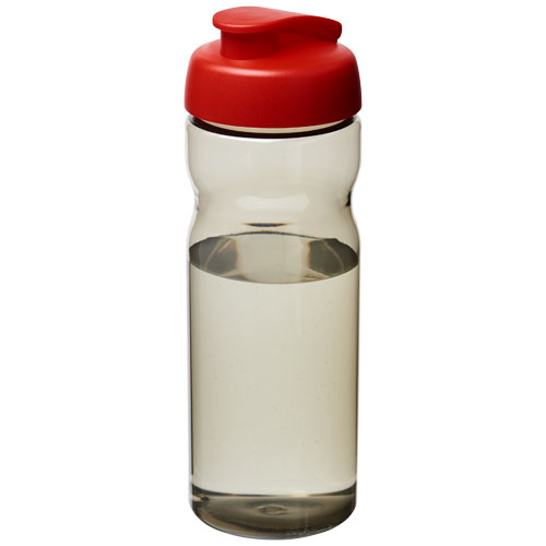 Gourde de sport 650ml promotionnelle Ocean Plastic H2O Active® Charbon et Rouge